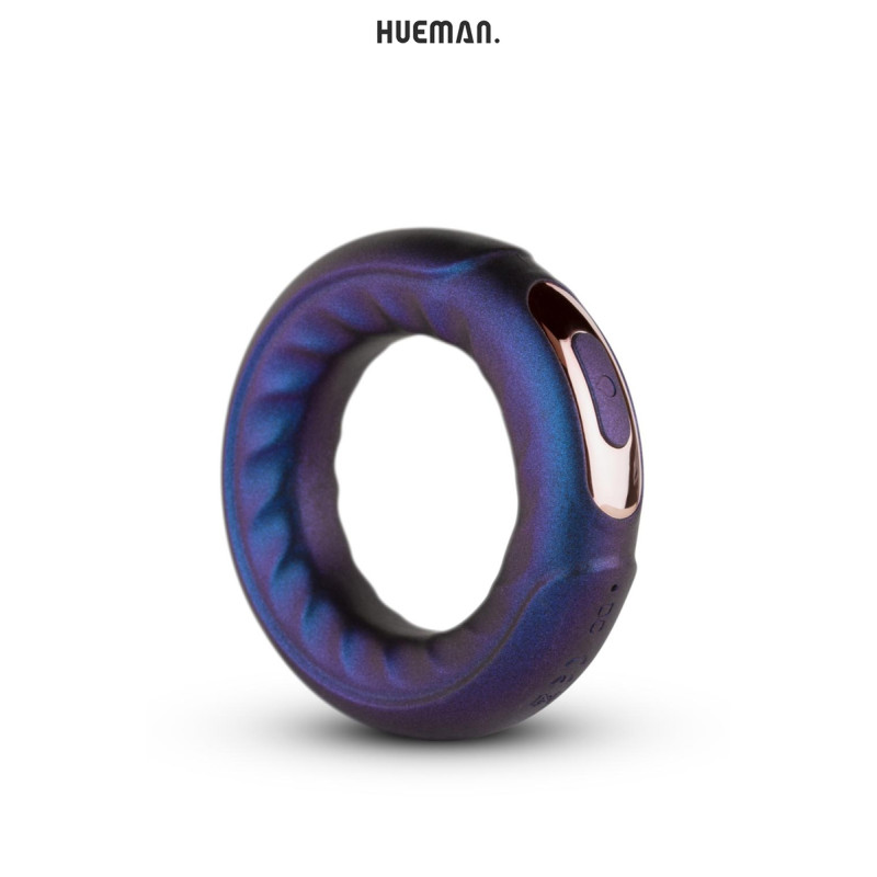 Cockring vibrant Saturne Hueman 10 modes vibration facile à utiliser