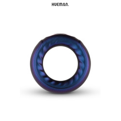 Cockring vibrant Saturne Hueman silicone doux et base sécurisée