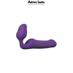 Gode anatomique Queens L Adrien Lastic, plug strapless étanche, silicone supersoft, plaisir partagé