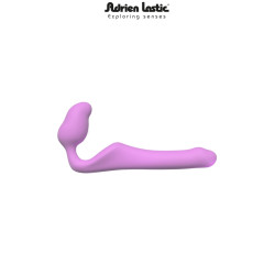 Gode anatomique Queens S Adrien Lastic, gode ceinture sans sangles, corps flexible et ergonomique