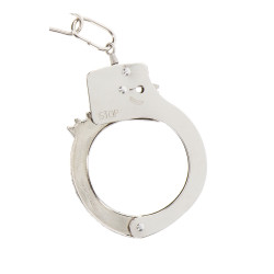 Menottes métal argentées Toy Joy, jeu érotique, contrôle, passion, sensation