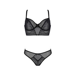 Ensemble lingerie Drosera string assorti, gousset coton, finition parfaite et bio