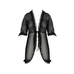 Déshabillé Selaginella finition froncée tulle ajouré flottant pour charme et confort