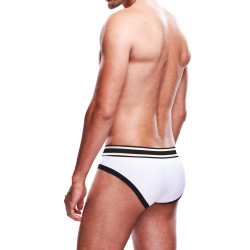 Slip Prowler blanc et noir tissu synthétique confortable et élastique