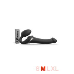 Strap on me Multi Orgasm noir M gode ceinture vibrations triple stimulation télécommande