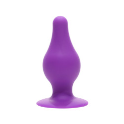 Plug anal SilexD violet 10,2 cm double densité silicone Premium thermo-réactif flexible