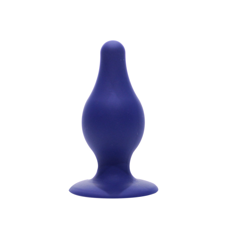 Plug anal SilexD bleu 9,3 cm double densité silicone Premium thermo-réactif flexible