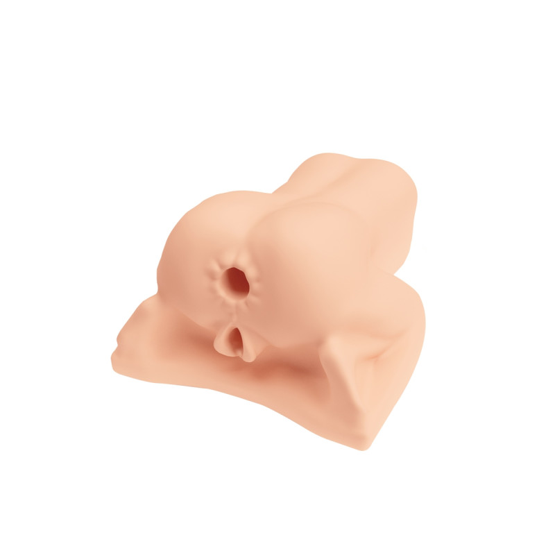 Masturbateur Doggy Style Shake double entrée vagin et anus réaliste