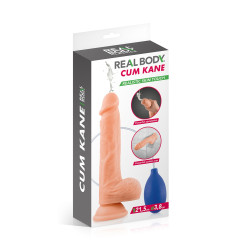 Gode éjaculateur Cum Kane 21,5cm Real Body texture peau vraie pompe liquide