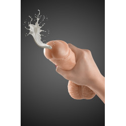 Gode éjaculateur Cum Kane 21,5cm Real Body jouet anal vaginal fixation mains libres