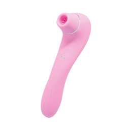 Stimulateur clitoridien Smooch rose sextoy féminin à succion et vibration intime