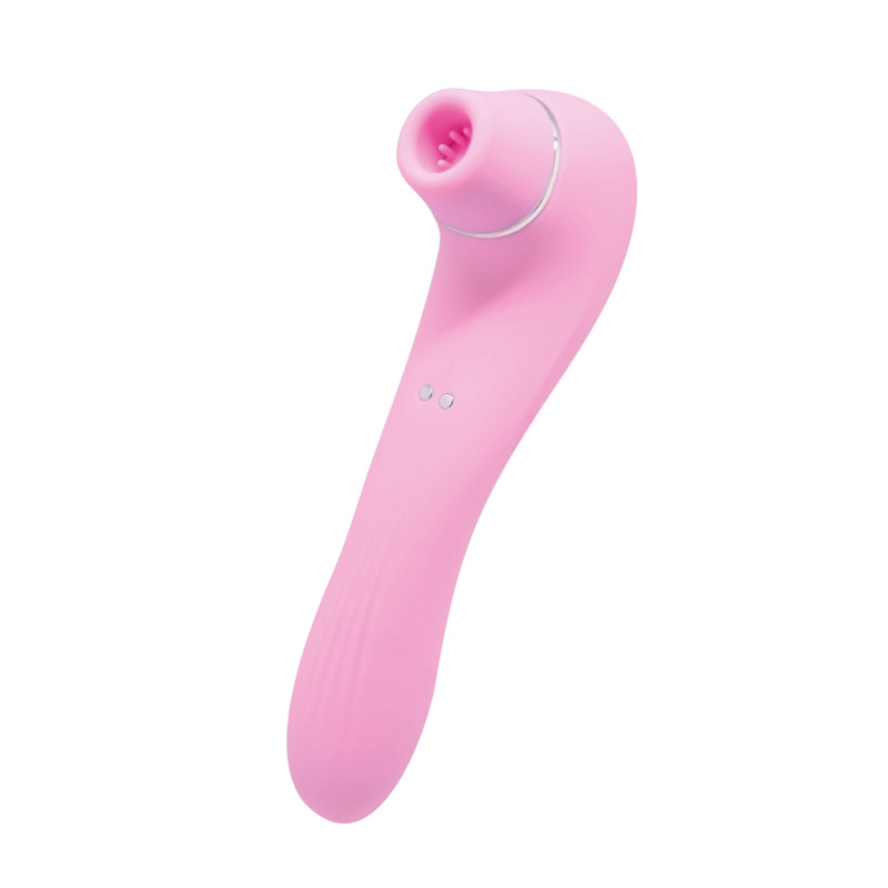 Stimulateur clitoridien Smooch rose sextoy féminin à succion et vibration intime