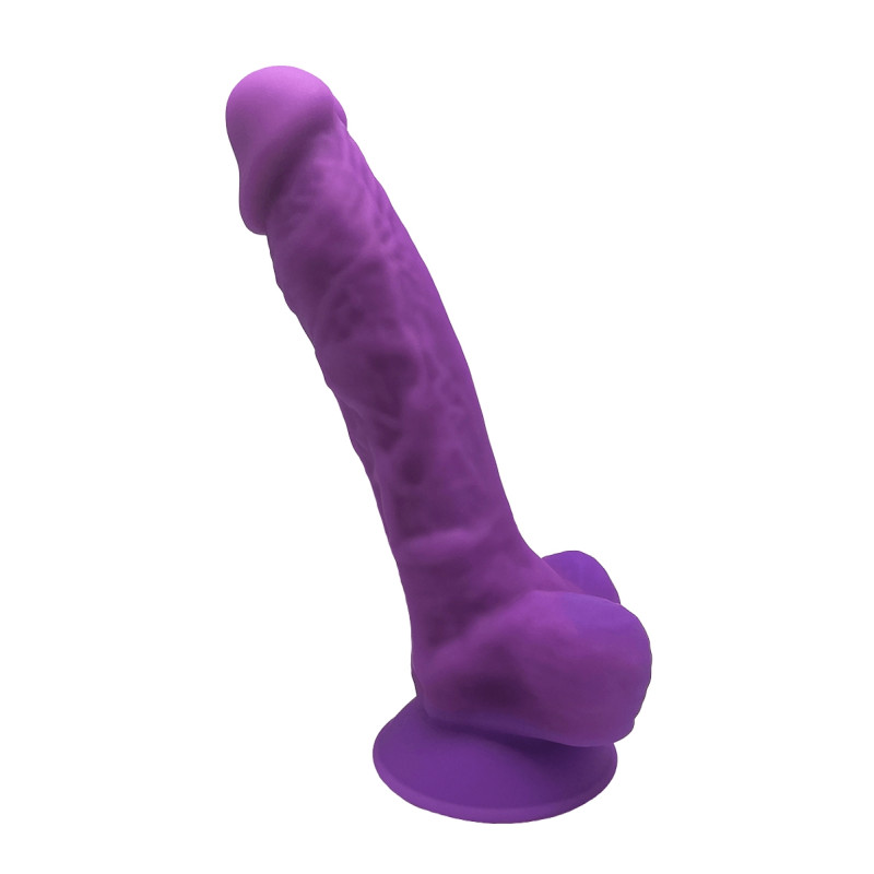 Gode double densité violet SilexD silicone soft touch ventouse plaisir