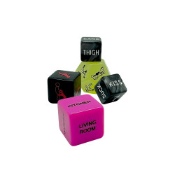Set 5 dés coquins Ooo Wooomy jeu érotique défis sensuels fun couple
