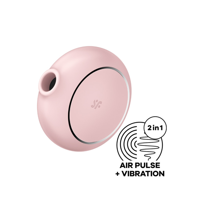 Stimulateur Satisfyer Pro To Go 3 rose double moteur air et vibration