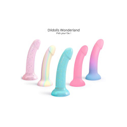 Godes Nightfall silicone liquide bleu transparent étoiles dorées