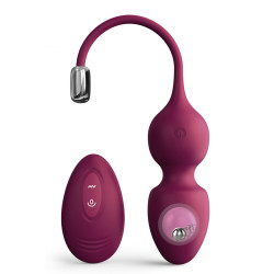 Boules d'amour télécommandées bordeaux Dorcel﻿ légères, confortables, télécommande