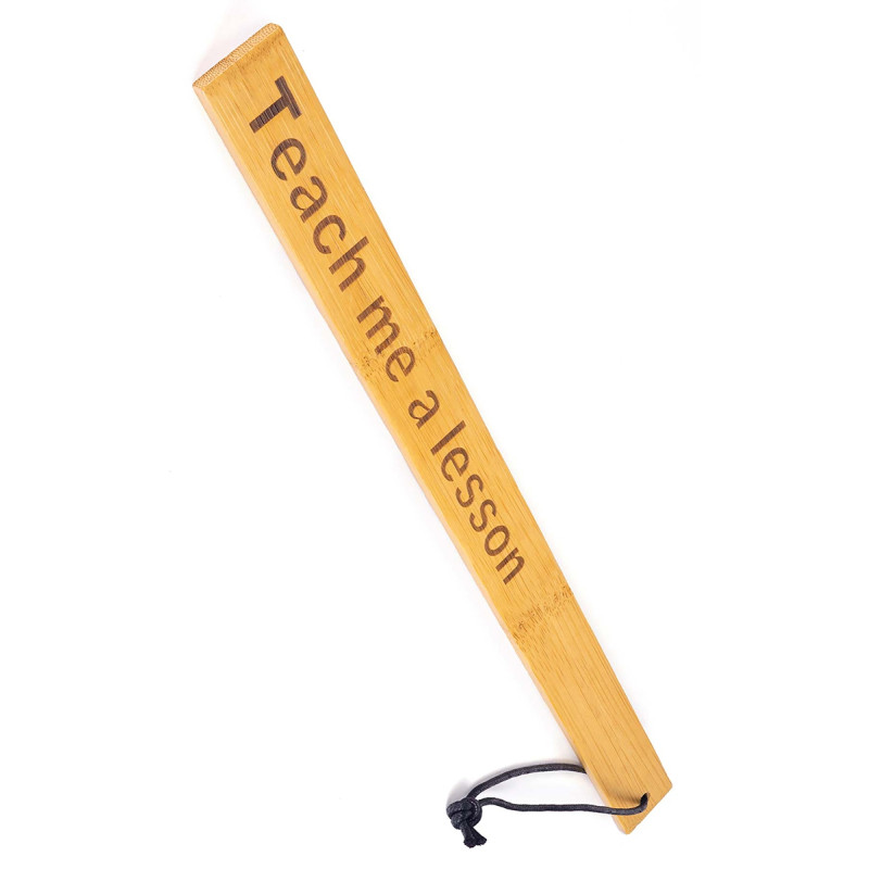 Paddle BDSM Teach Me A Lesson Fetish Tentation en bambou gravé passion
