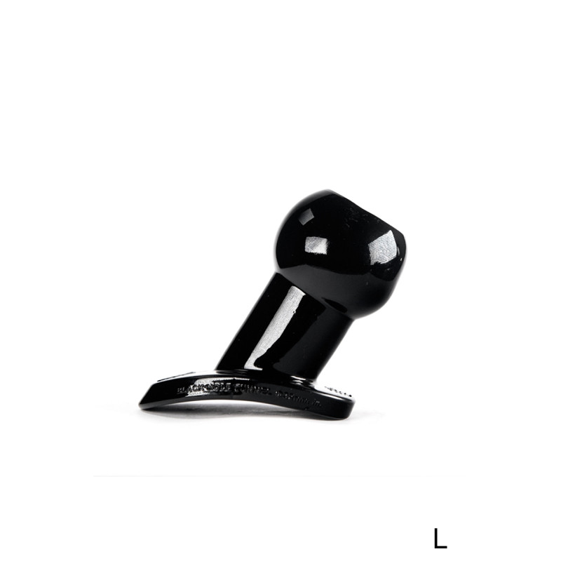 Plug anal Tunnel L 3,2 cm en TPR doux, base évasée pour sécurité et plaisir hardcore assuré.