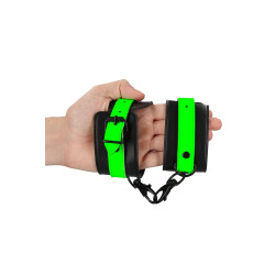 Menottes chevilles phosphorescentes Ouch accessoires bondage lumineux pour domination