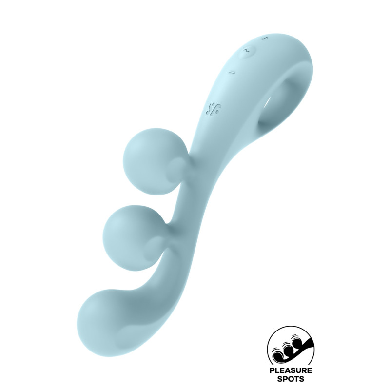 Multi vibromasseur Tri Ball 2 bleu Satisfyer 3 moteurs puissants stimulation simultanée