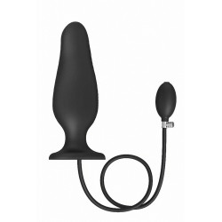 Dildo plug gonflable Strap On Me bille mobile ventouse puissante pour usage mains libres