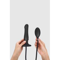 Dildo plug gonflable Strap On Me compatible harnais ajustable diamètre et longueur