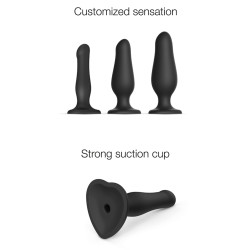 Dildo plug gonflable Strap On Me toucher ultra doux et gonflage progressif confortable
