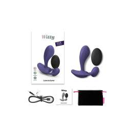 Double stimulateur Witty Love To Love waterproof toucher velours design ergonomique