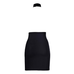 Robe noire V9149 mini robe noire féminine chic audacieuse soirée