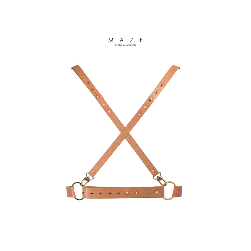 harnais x en faux cuir vegan, design moderne et sensuel