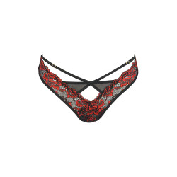 String dentelle V10028 Axami, design élégant et vibrant de la collection Sensual Paradise, idéal pour occasions spéciales