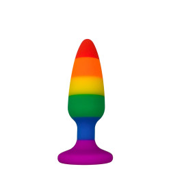 Plug arc en ciel Hiperloo S silicone rainbow pour plaisir doux