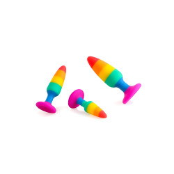 Plug arc en ciel Hiperloo S taille petite pour confort et découverte
