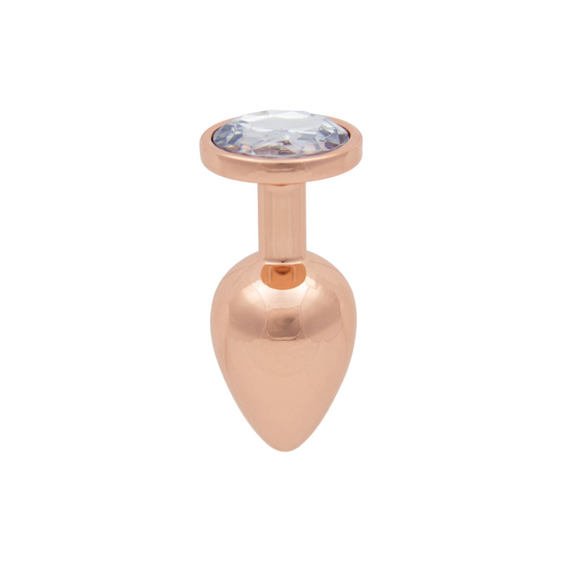 Plug bijou rose gold L Litolu, taille L, bijou élégant pour stimulation anale raffinée