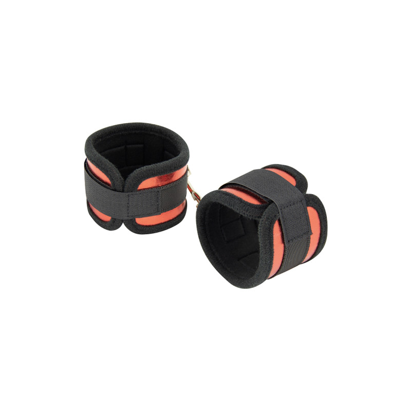 Menottes bicolores Litolu, mousquetons rapides, polyvalentes pour poignets ou chevilles