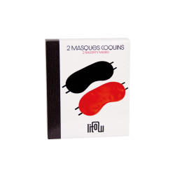 2 masques coquins Litolu, taille unique, élastiques ajustables, unisexe et doux à porter