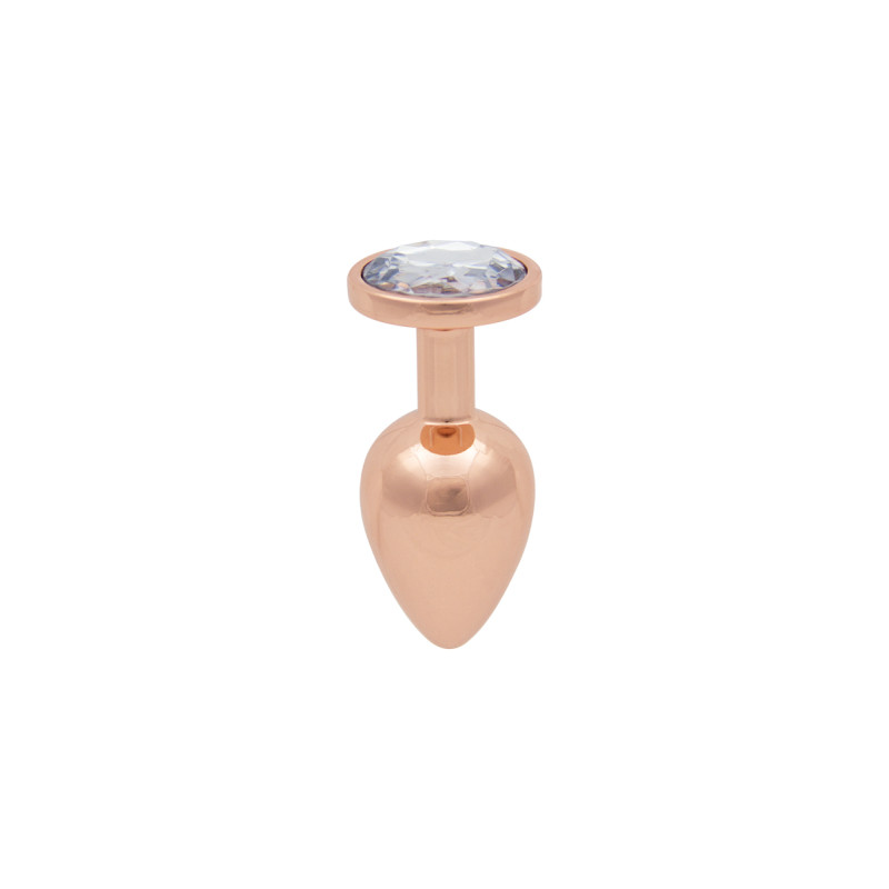 Plug bijou rose gold S Litolu petit format pour plaisir anal délicat