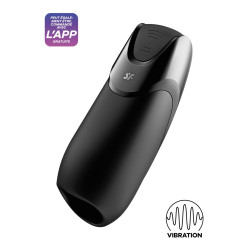 Masturbateur Homme vibration+ Satisfyer connecté Bluetooth app modes illimités