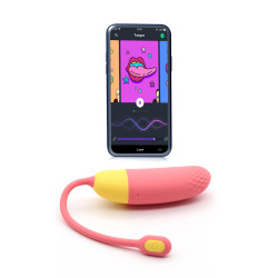 Oeuf connecté vibrant Magic Vini Orange puissant 7 modes, étanche et compatible application