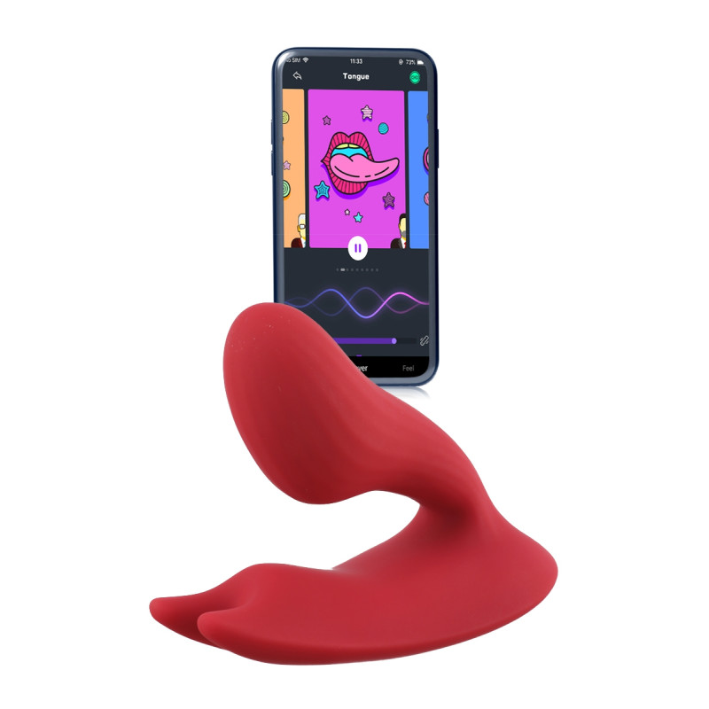 Double stimulateur connecté Magic Umi silicone doux 2 moteurs 10 modes de vibration