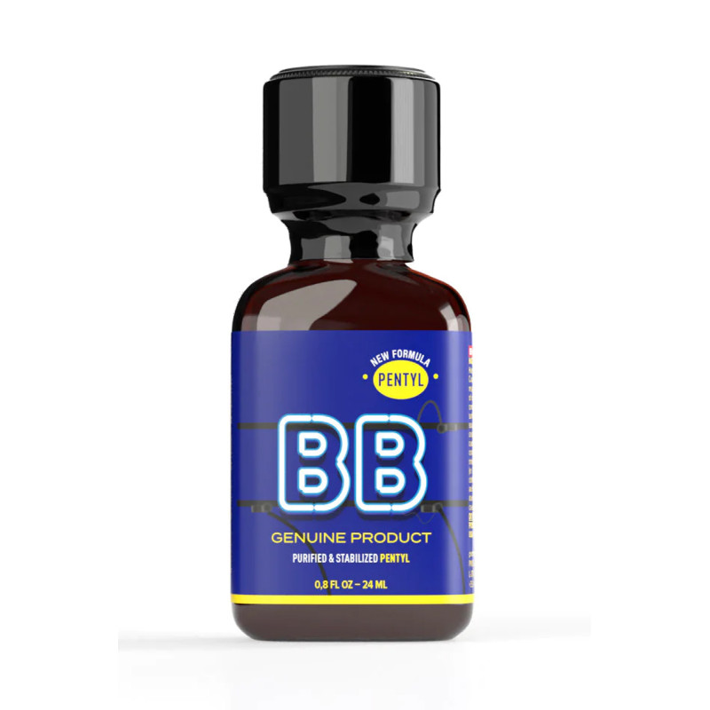 Poppers BB Pentyl 24ml arôme nitrite puissant sensations euphorie plaisir intense