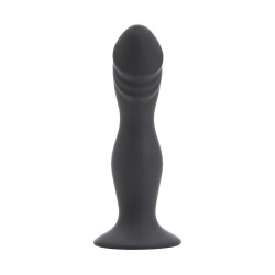 Gode ventouse Le Séducteur silicone noir doux pour stimulation du point G et de la prostate
