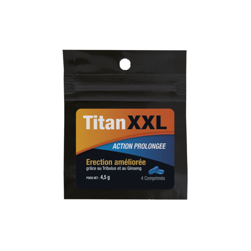 Titan XXL 4 comprimés Labophyto tribulus ginseng pour érection améliorée et testostérone
