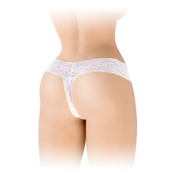 String ouvert Anita blanc coquin extensible polyamide élasthanne confortable adaptable formes