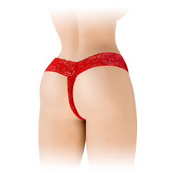 String ouvert Anita rouge coquin extensible 95% polyamide 5% élasthanne confortable adaptable