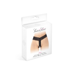 String ouvert Anita noir Fashion Secret tissu extensible dentelle raffinée coquine fantaisie