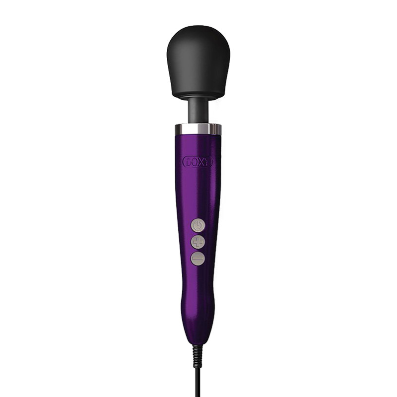 Vibro Wand Doxy Die Cast Violet alliage alu titane tête silicone 9000 RPM câble 3m puissant