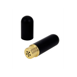 Inhalateur poppers noir Litolu aluminium design compact mèches coton arôme aphrodisiaque