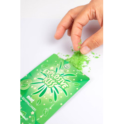 Bonbons pétillants menthe Secret Play cristaux effervescents préliminaires sensuels